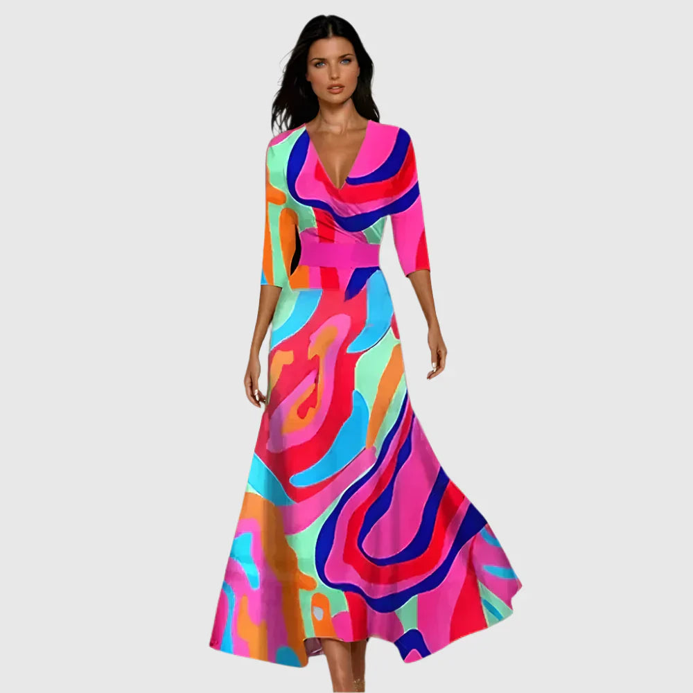 Jill - Elegancka sukienka w kwiaty