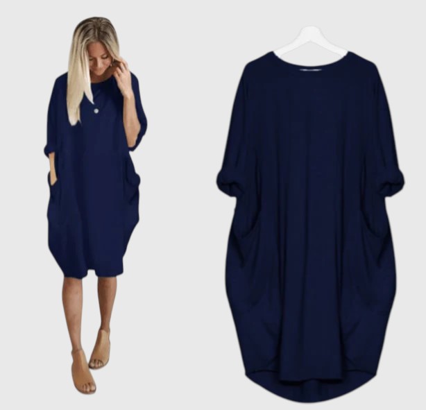 Shein - Letnia sukienka mini z luźnym krojem