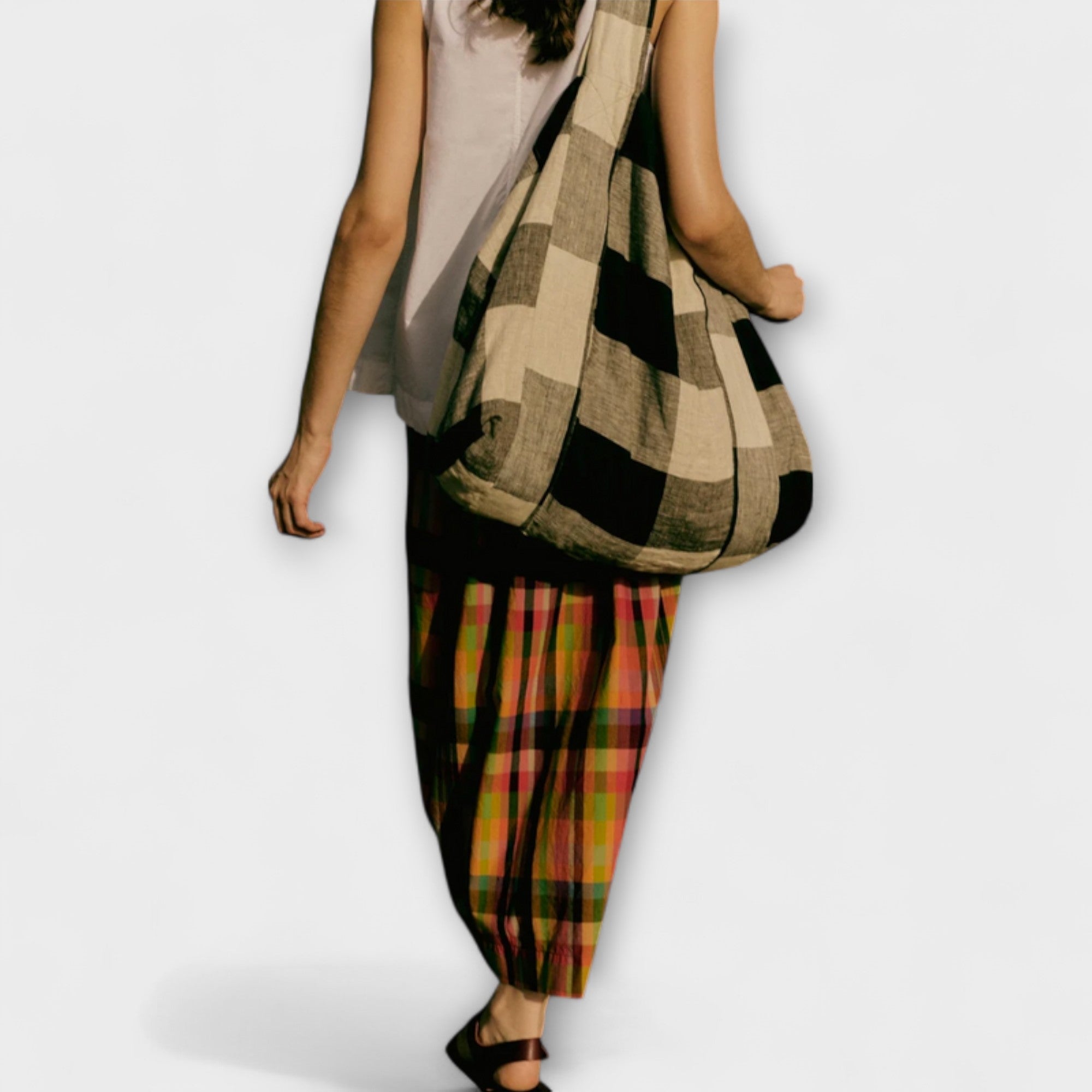 Spódnica plisowana w kolorowe paski