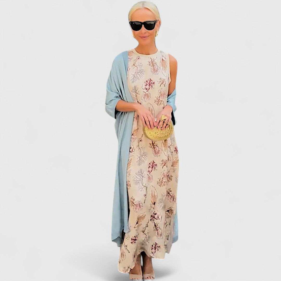 Alberia – Sukienka maxi z kardiganem