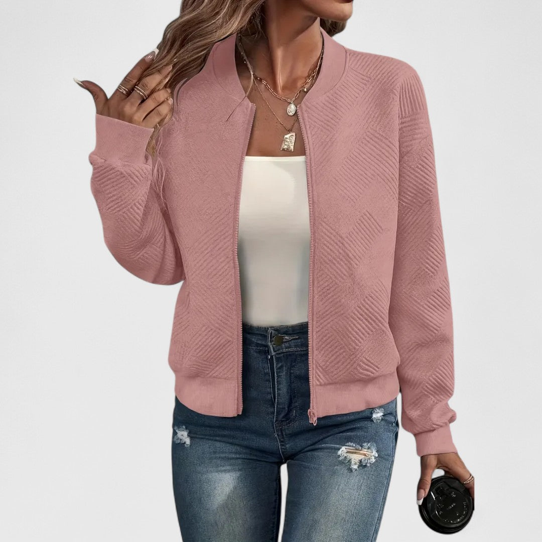 Sophia - Lekka casualowa kurtka zapinana na zamek