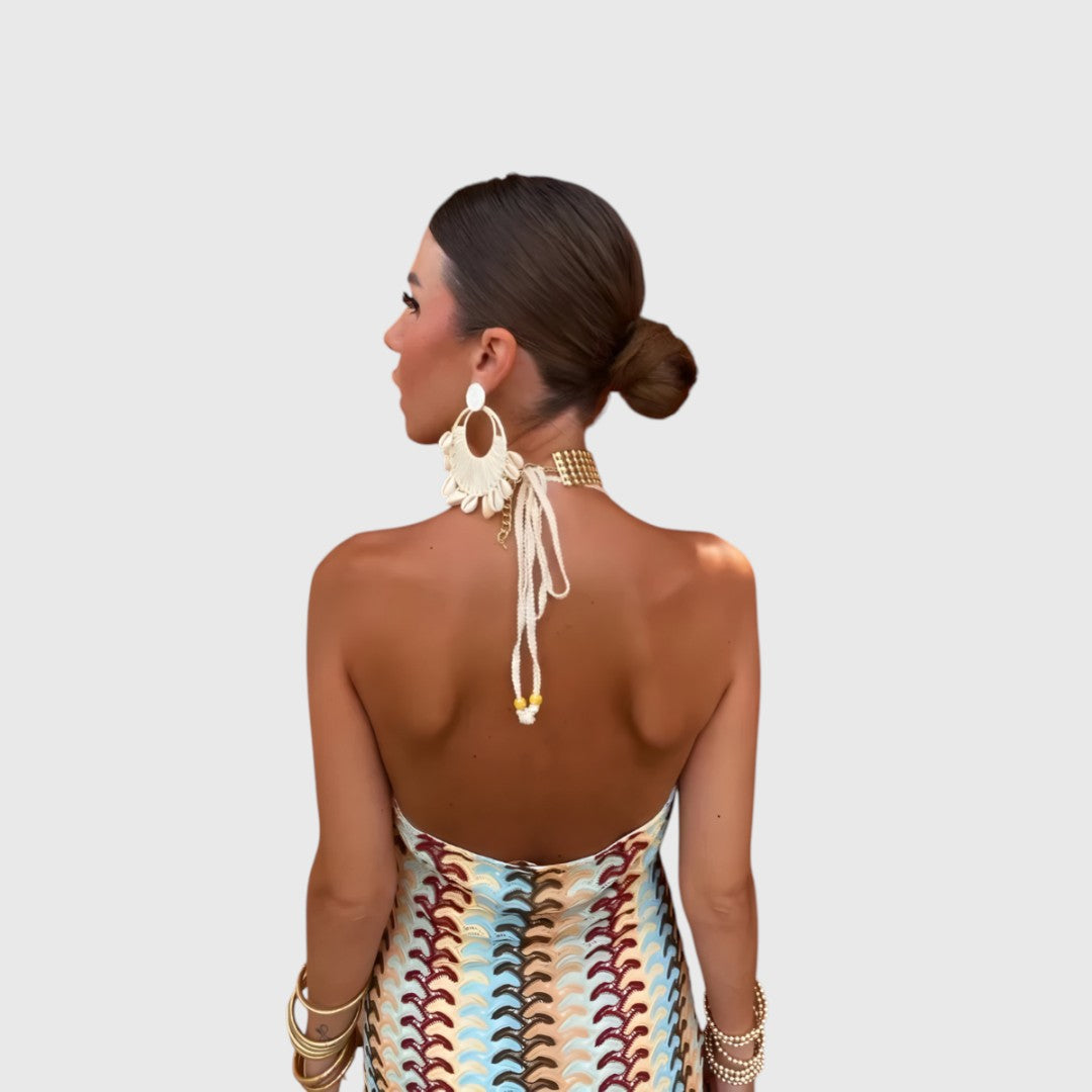 Liba - Elegancka sukienka maxi boho