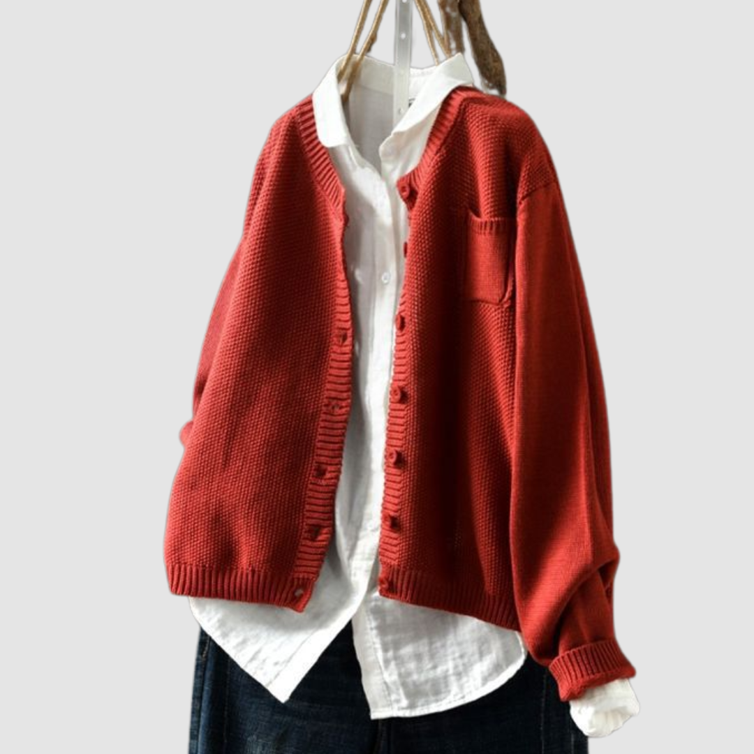 Amanda - Ciepły Sweter Kardigan