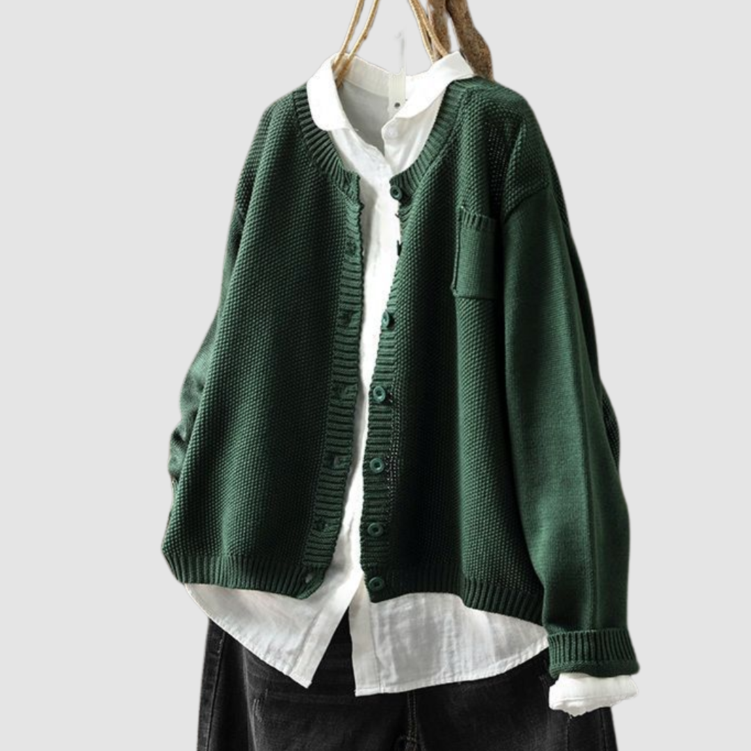 Amanda - Ciepły Sweter Kardigan