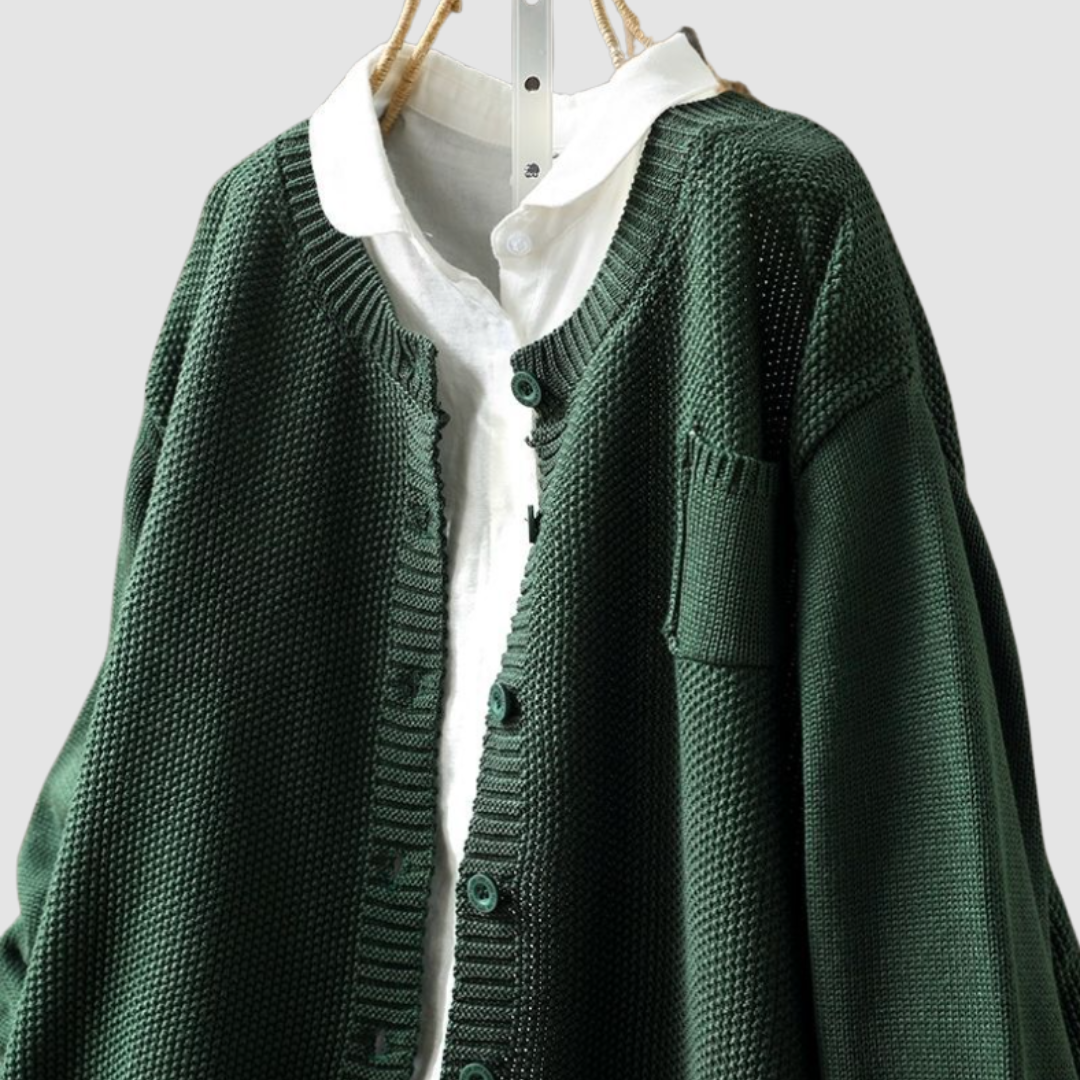 Amanda - Ciepły Sweter Kardigan