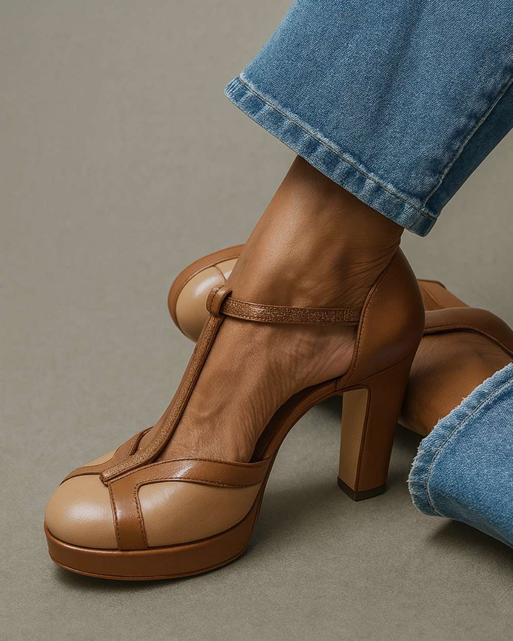 Molena - Szpilki z paskiem T-bar