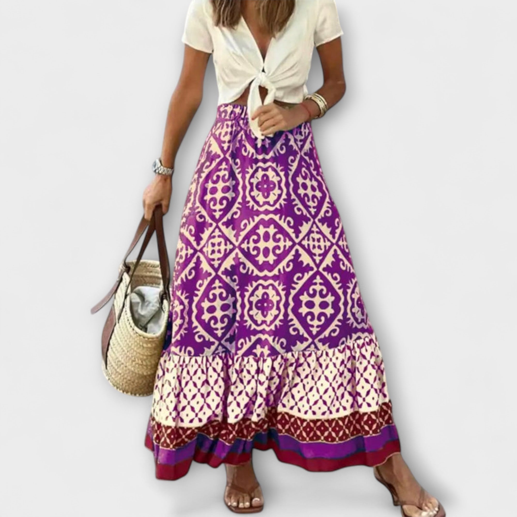 Letnia spódnica wysoka dla kobiet - komfort i elegancja