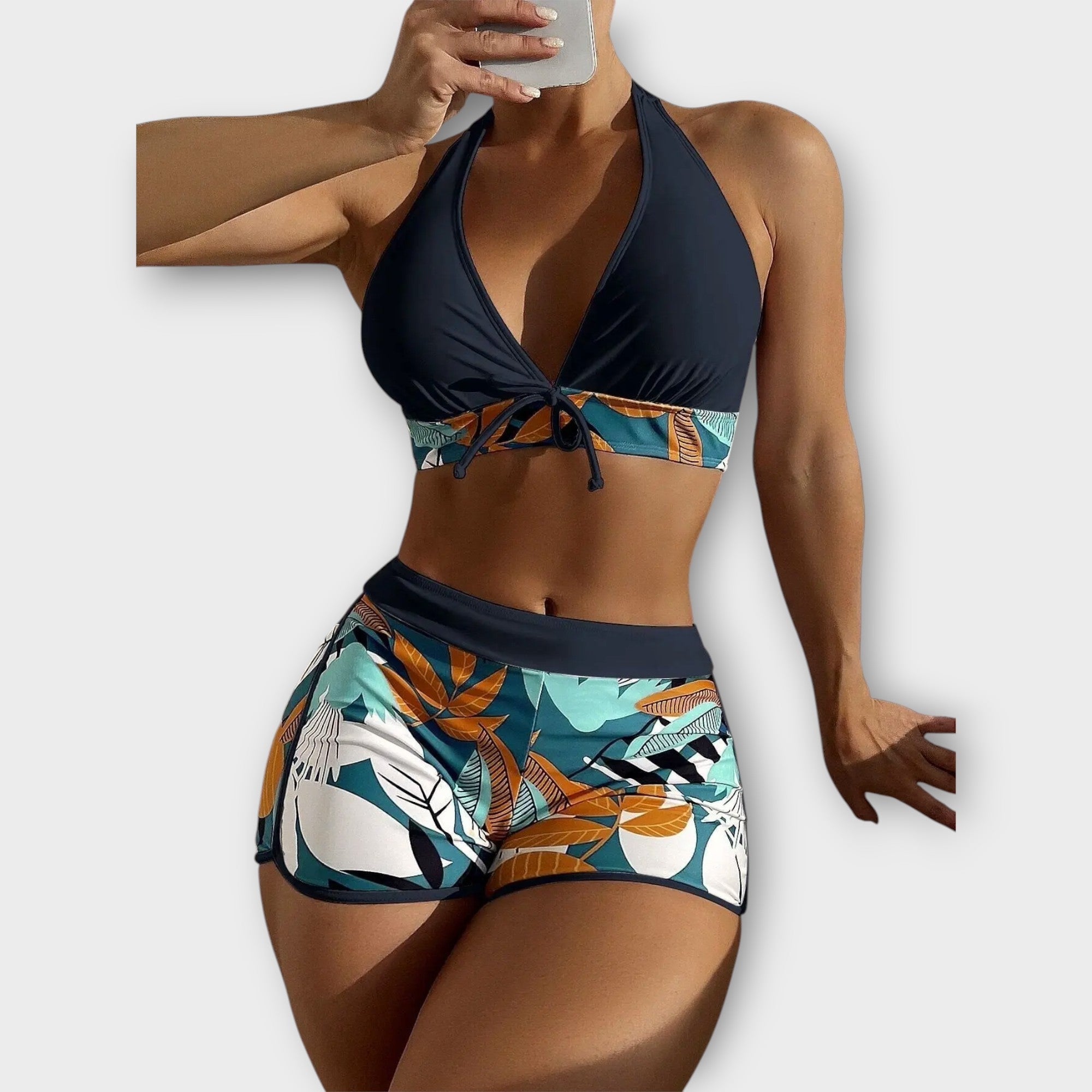 Zestaw bikini z wysokim stanem