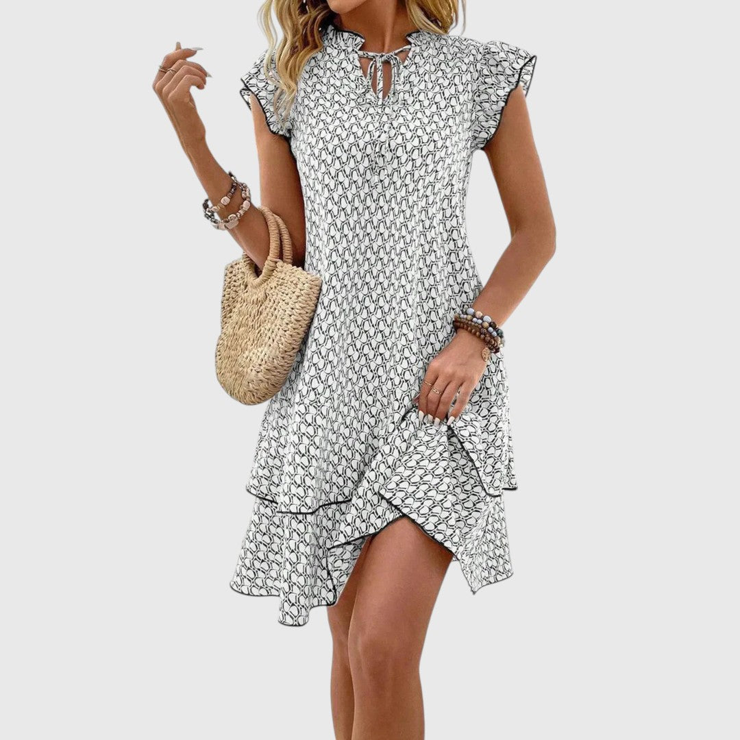 Yvon - elegancka sukienka w kwiaty