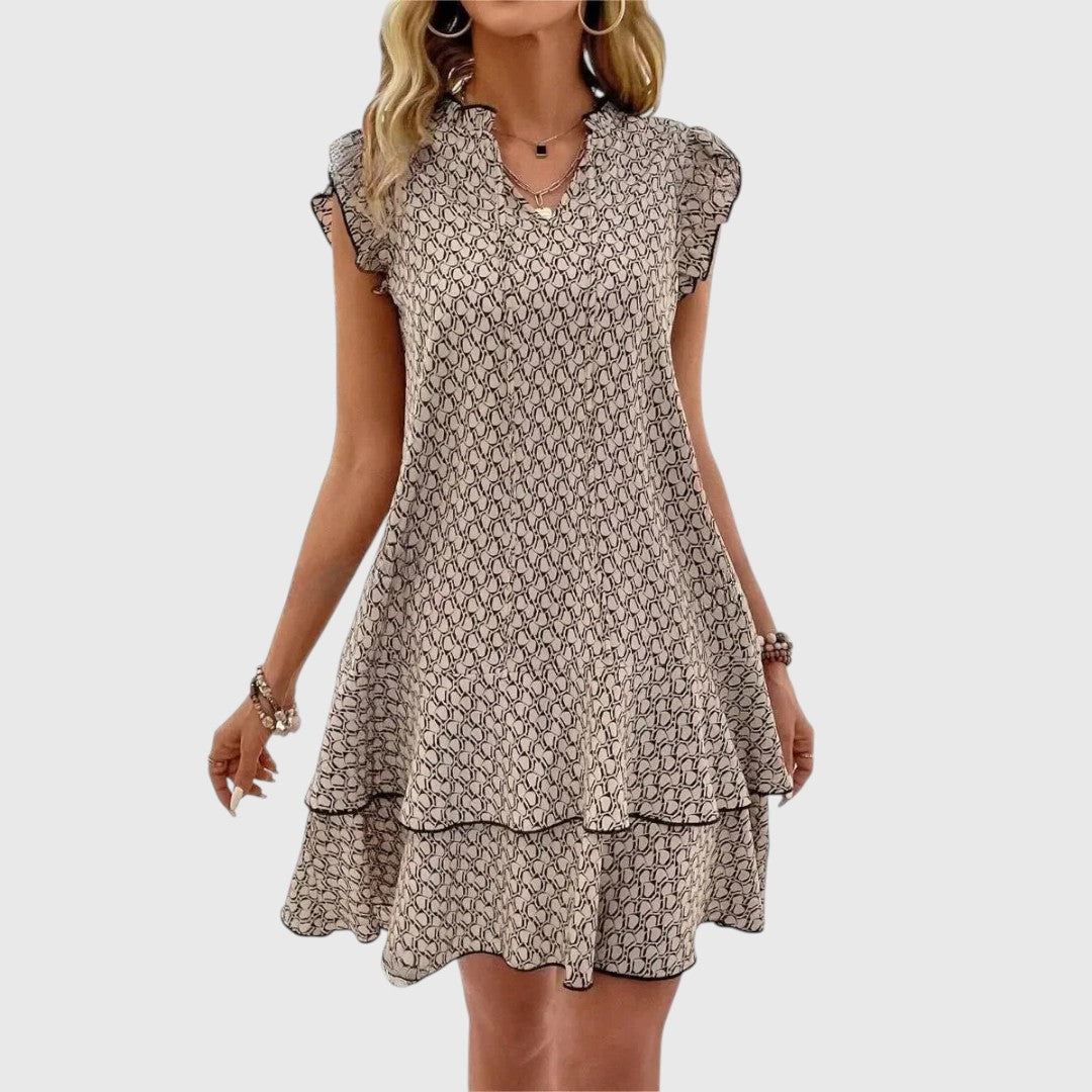 Yvon - elegancka sukienka w kwiaty