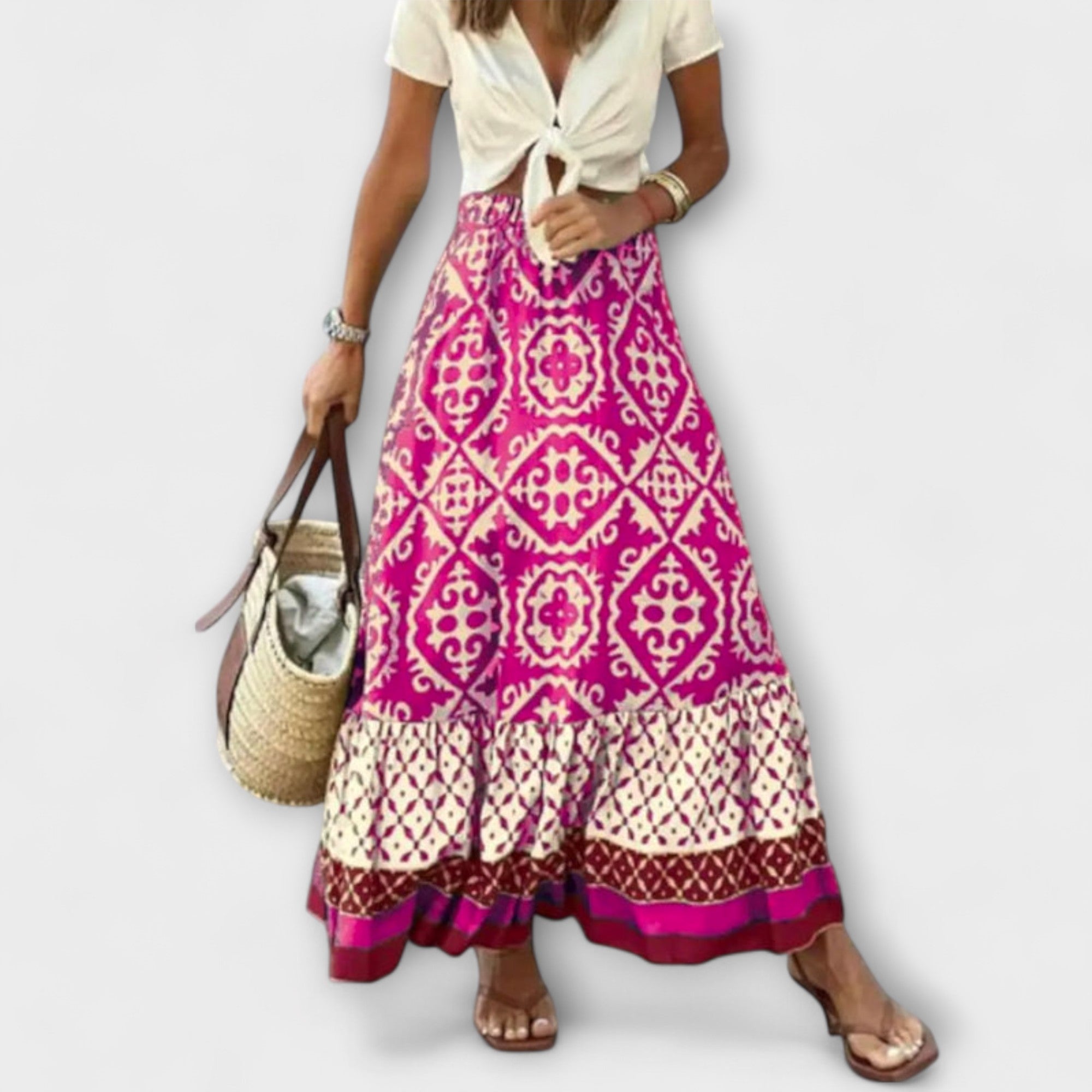 Letnia spódnica wysoka dla kobiet - komfort i elegancja