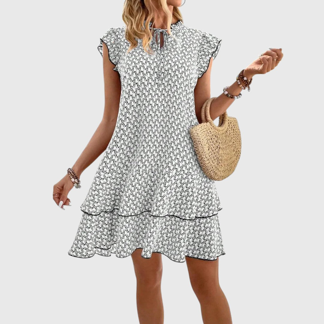 Yvon - elegancka sukienka w kwiaty