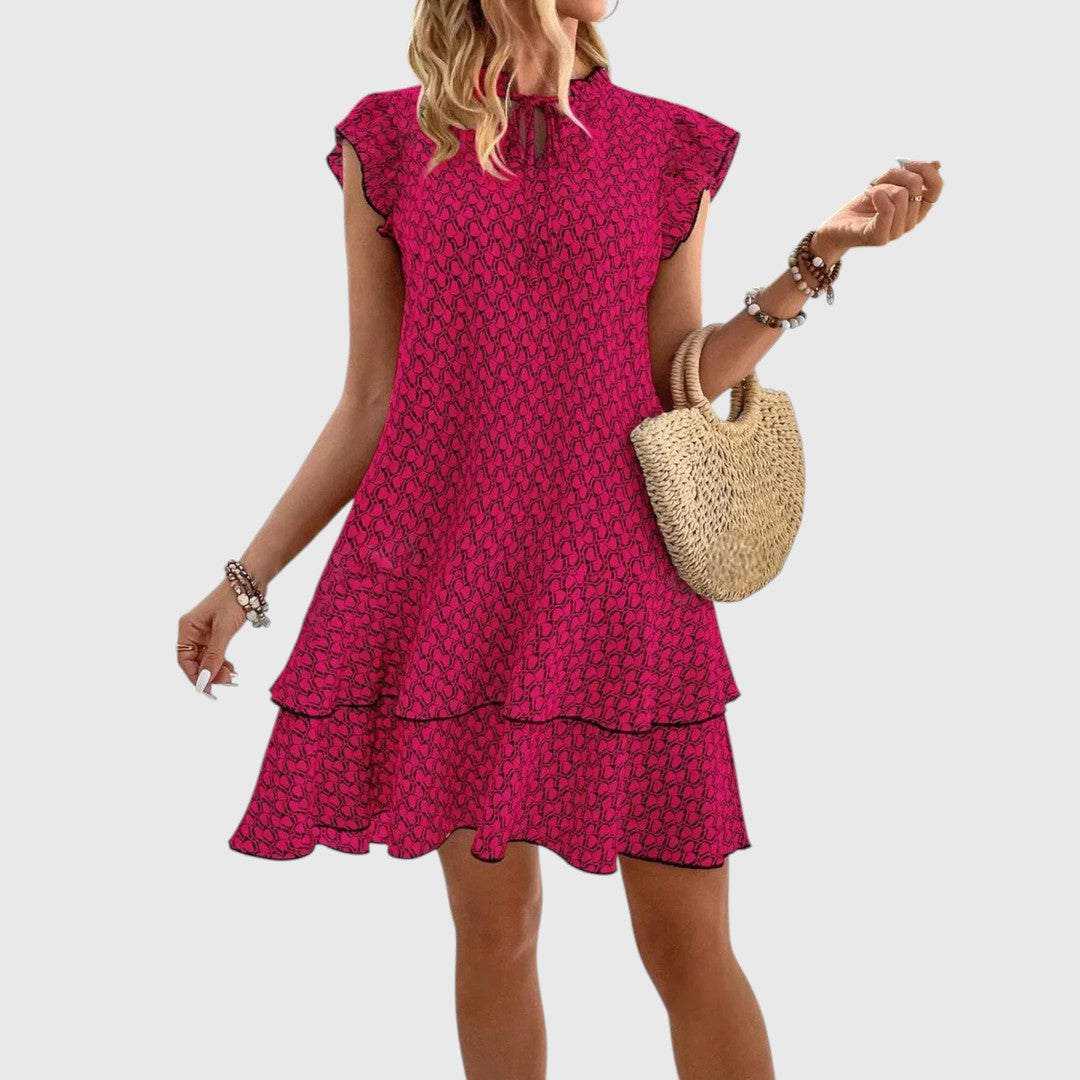 Yvon - elegancka sukienka w kwiaty