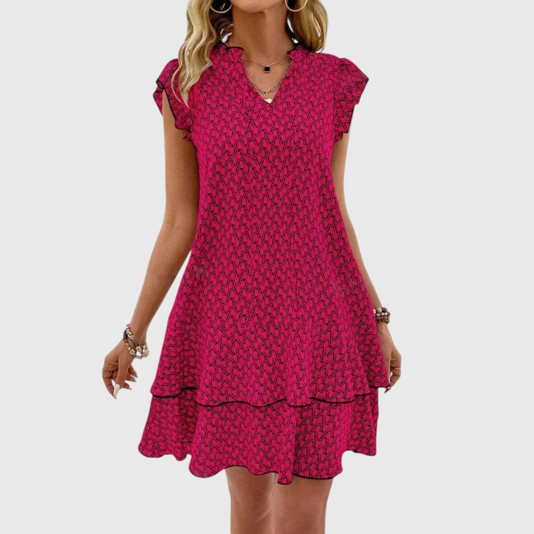 Yvon - elegancka sukienka w kwiaty