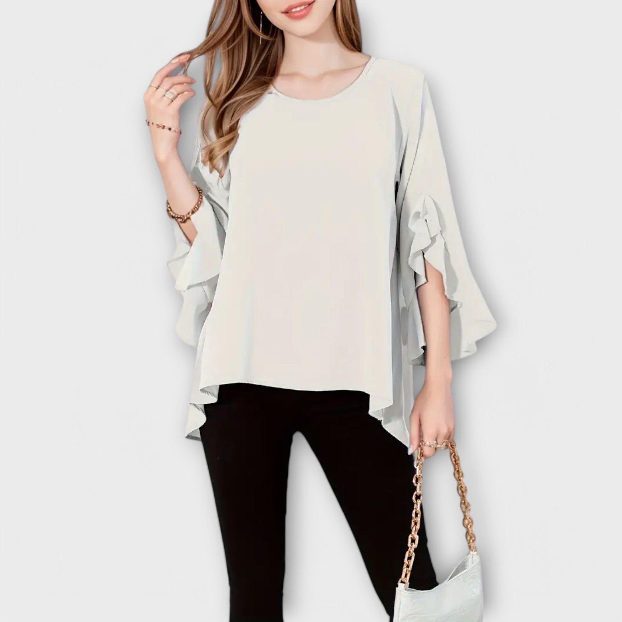 Idealna wiosenna koszulka z okrągłym dekoltem