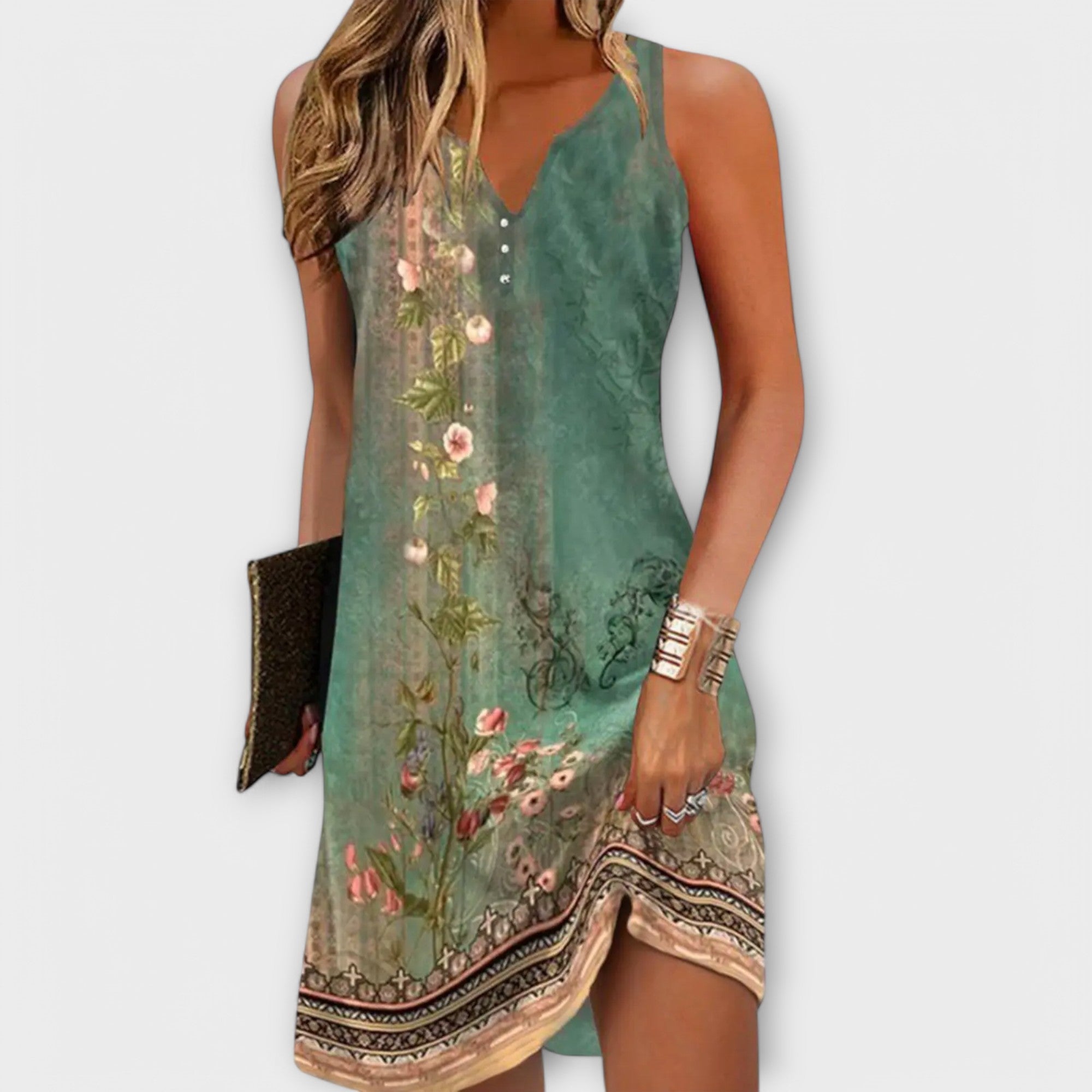 Sukienka Tessa w kwiaty midi dla kobiet - eleganckie i wygodne lato