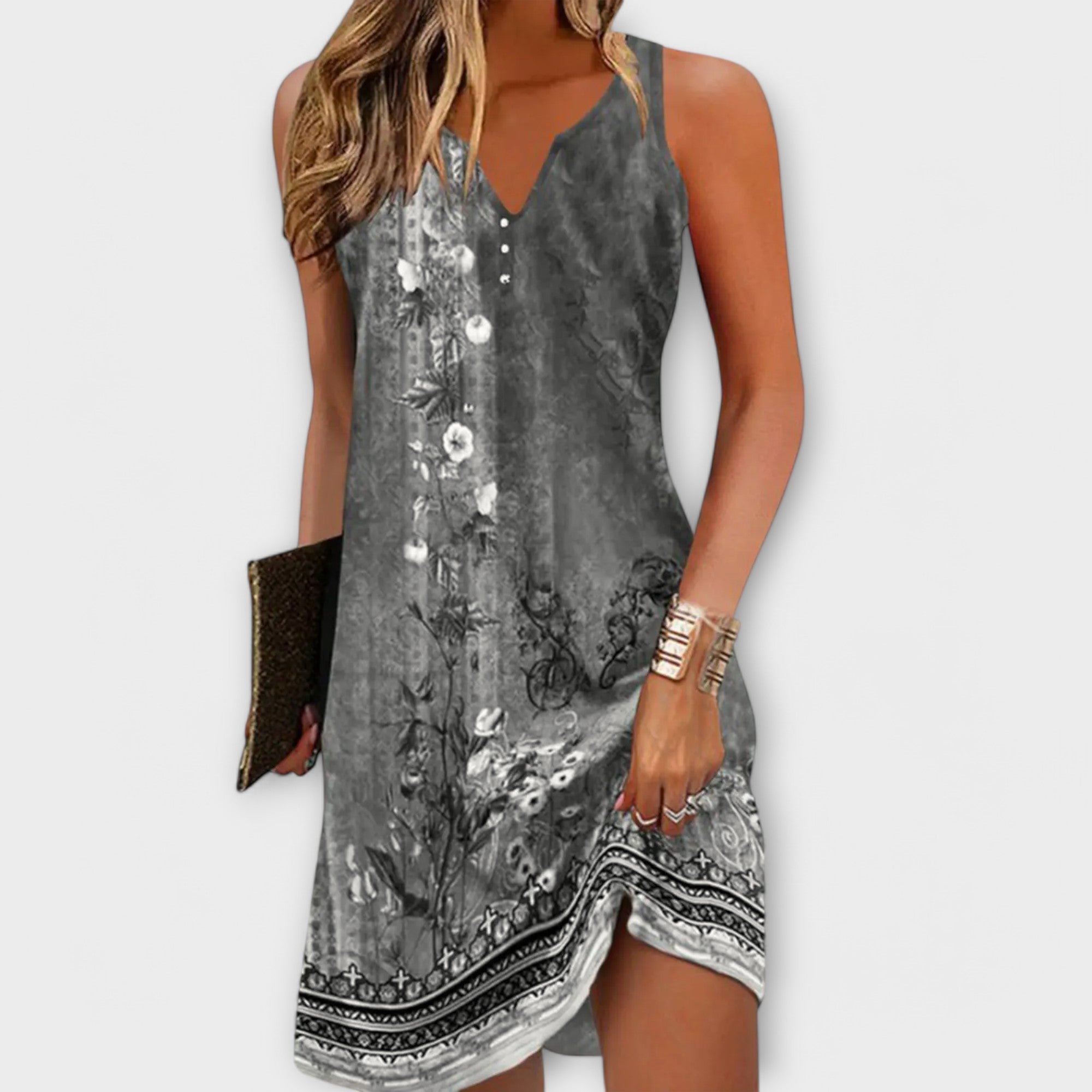 Sukienka Tessa w kwiaty midi dla kobiet - eleganckie i wygodne lato