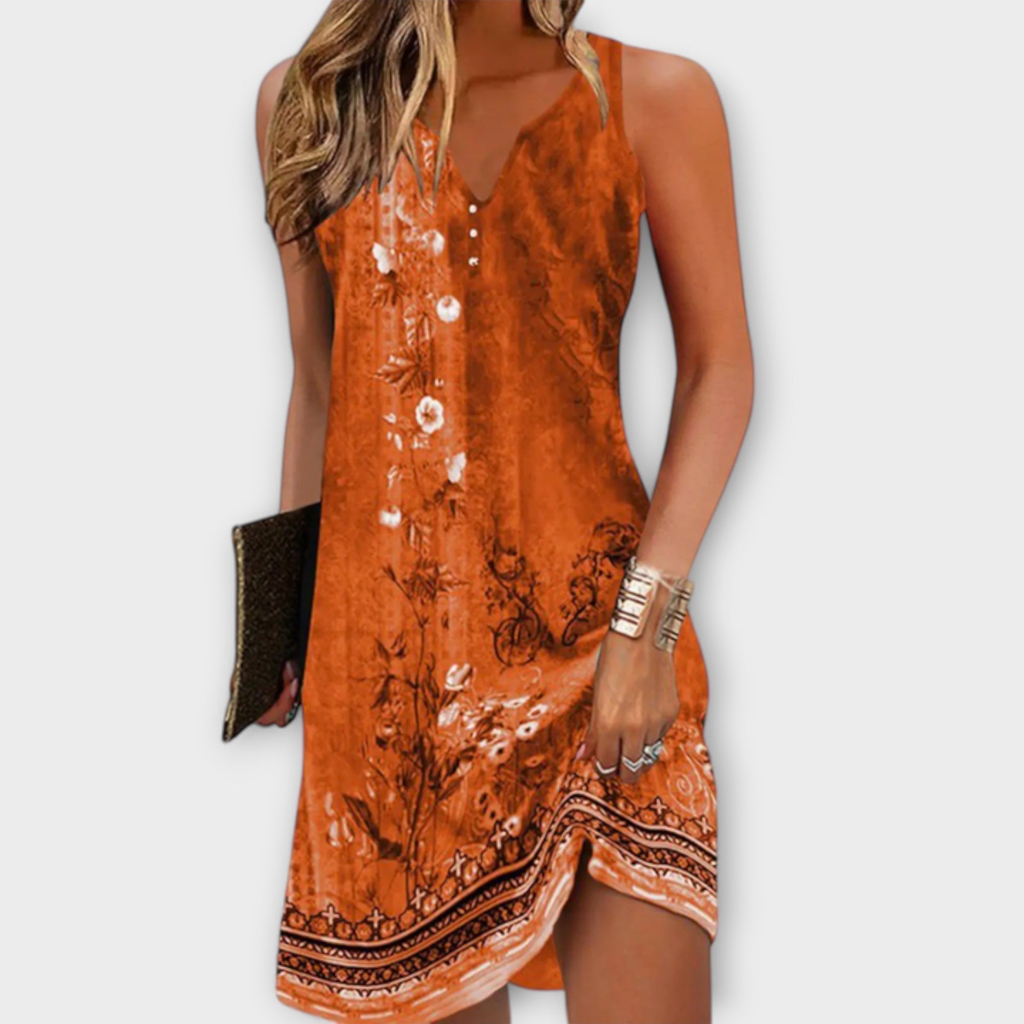 Sukienka Tessa w kwiaty midi dla kobiet - eleganckie i wygodne lato