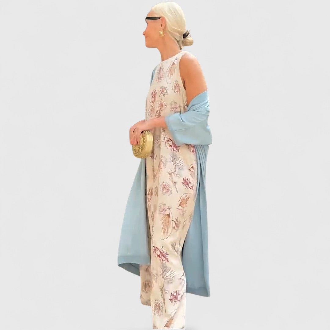 Alberia – Sukienka maxi z kardiganem