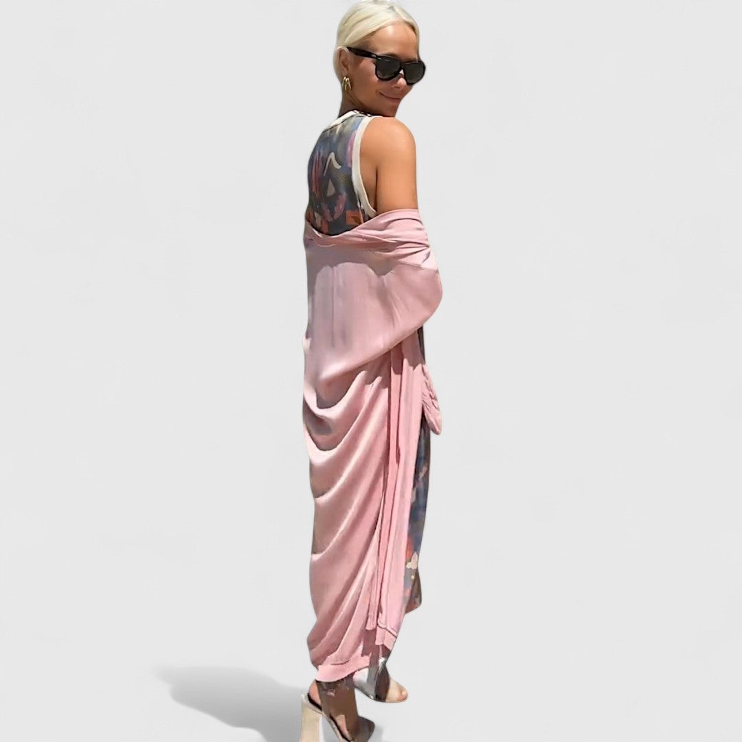 Alberia – Sukienka maxi z kardiganem