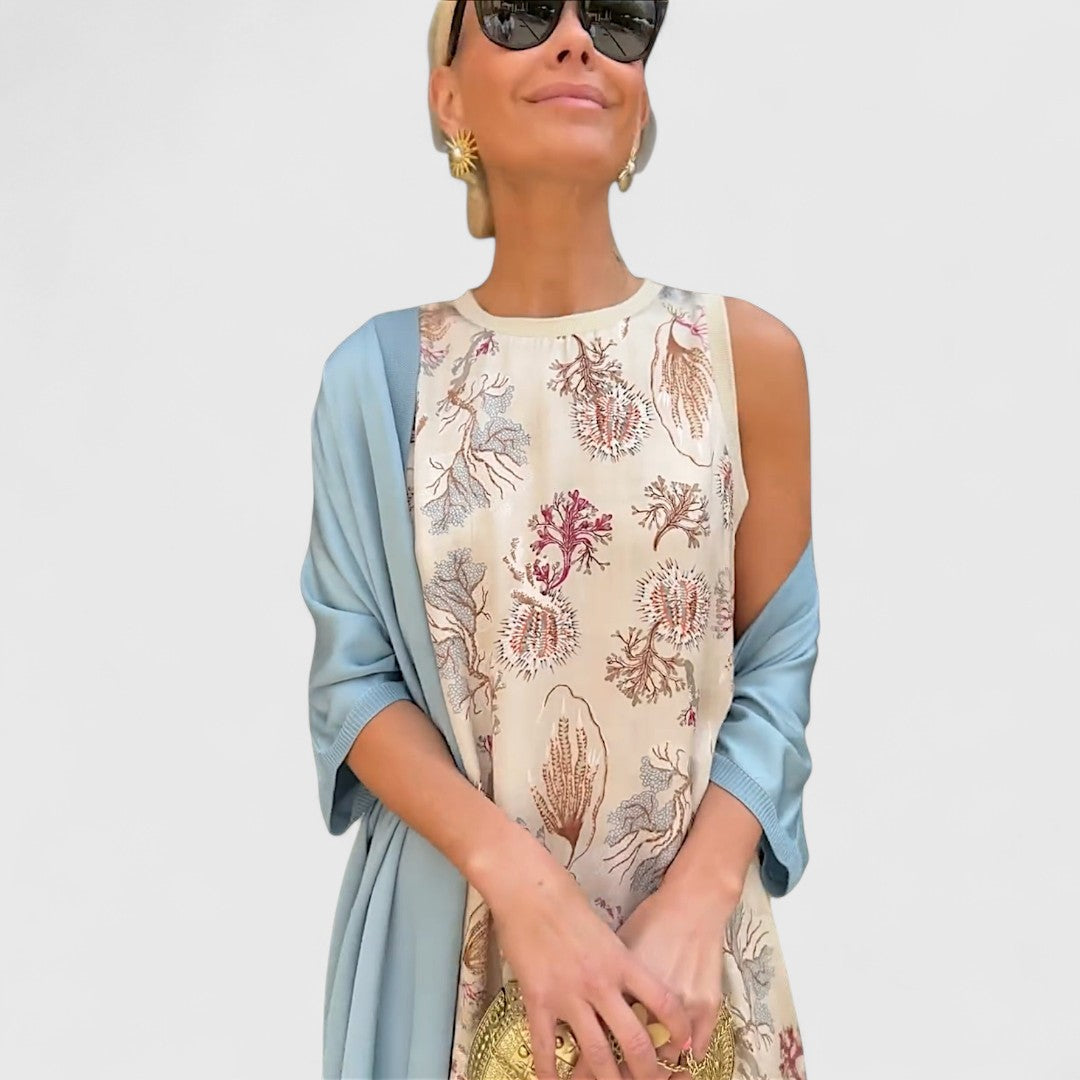 Alberia – Sukienka maxi z kardiganem